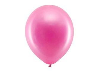BALONY RAINBOW 30 CM METALIZOWANE FUKSJA 100 SZT