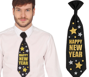 KRAWAT SYLWESTROWY HAPPY NEW YEAR