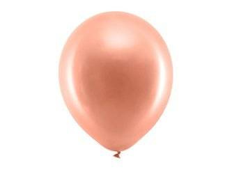 BALONY METALIC RÓŻOWE ZŁOTO 30 CM 10 SZT