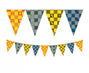 BANER HARRY POTTER HOGWARTS HOUSES FLAGI