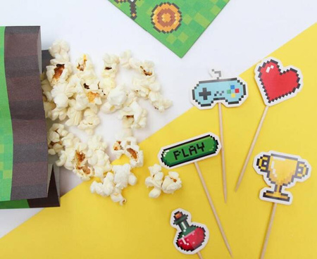 PIKERY TOPPERY PIKSELE 8 SZT.