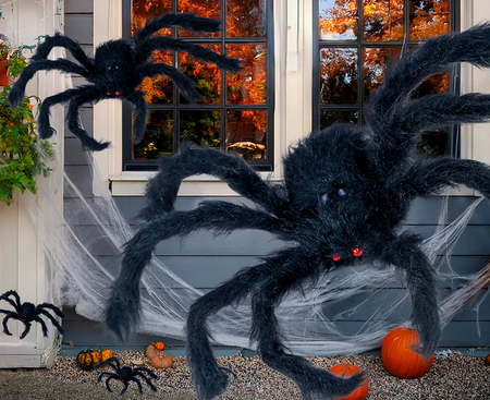 CZARNY PAJĄK 200 CM