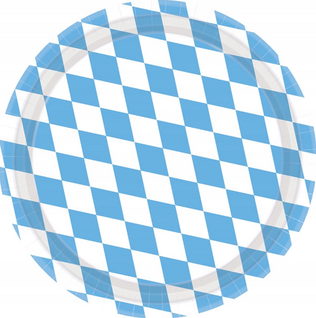 TALERZYKI PAPIEROWE BAWARIA OKTOBERFEST 23 CM 8 SZT