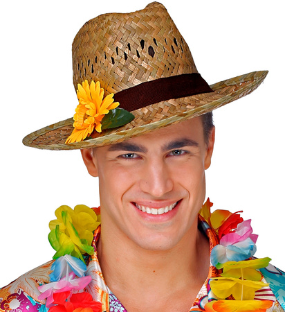 KAPELUSZ SŁOMKOWY ZE SŁONECZNIKIEM