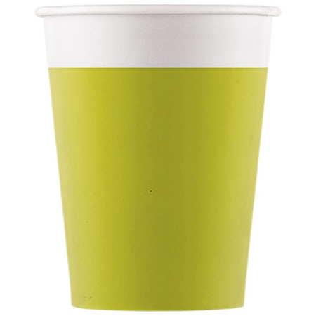 ZESTAW TALERZYKI+KUBECZKI LIMONKOWE LIMONKA