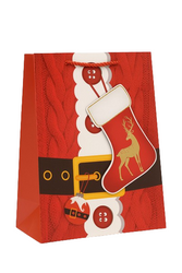 TOREBKA PREZENTOWA ŚWIĄTECZNA 3D SKARPETKA 26 X 32 X 10 CM