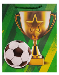 TORBA PREZENTOWA TROFEUM ZIELONA 31 X 40 X 12 CM