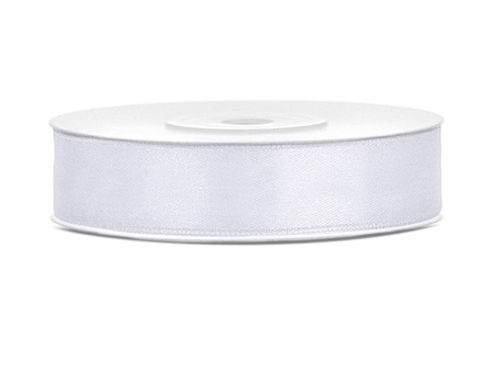 TASIEMKA SATYNOWA BIAŁA 12mm/25m