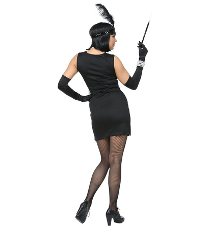 FLAPPER CZARNY CEKINY