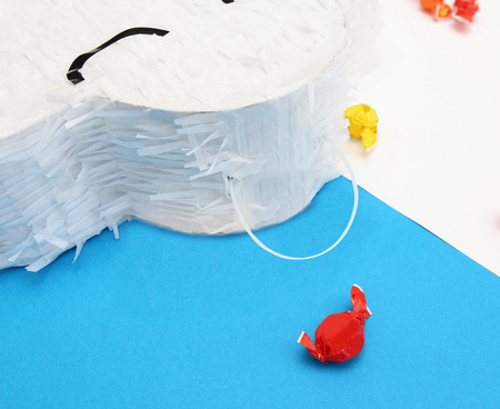 Piniata Chmurka uśmiechnięta chmura 44x29x9  cm urodziny