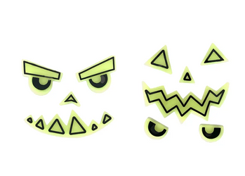 ŻELOWE NAKLEJKI NA DYNIĘ 2 SZT