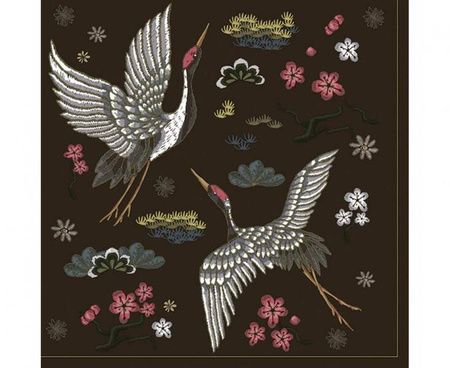 SERWETKI PAPIEROWE PTAKI KWIATY 33 X 33 CM,  20 SZT.