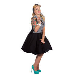 STRÓJ DAMSKI PIN UP CZARNO-BIAŁY