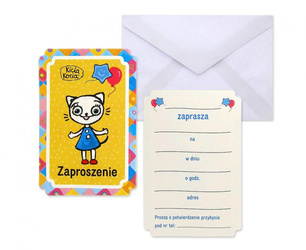 ZAPROSZENIA KICIA KOCIA 6 SZT.