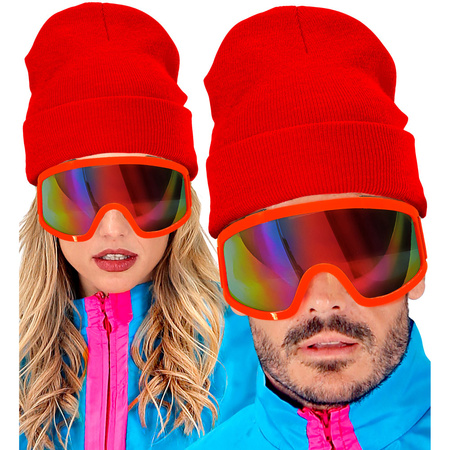 CZAPKA NARCIARZA DISCO CZERWONA