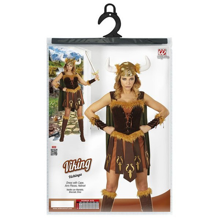 Strój Pani Wiking Wikinga Kostium Karnawał Bal