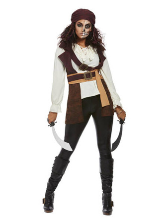 Dark Spirit Pirate Costume, Brown