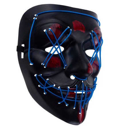 MASKA LED ŚWIECĄCA NIEBIESKA