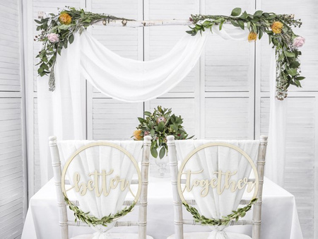 Zawieszki na krzesło Better Together, 28cm (1 karton / 10 op.) (1 op. / 2 szt.)