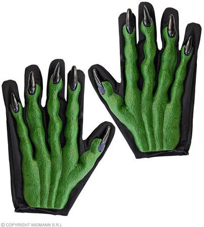 RĘKAWICZKI ZIELONE SZPONY