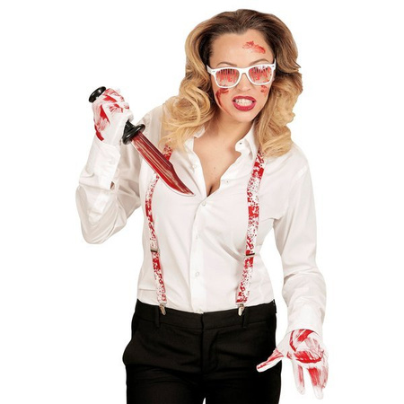 ZAKRWAWIONE RĘKAWICZKI