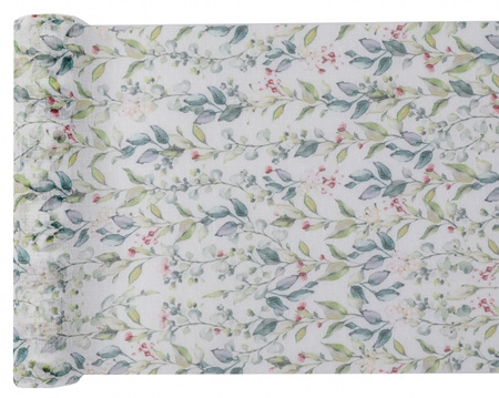 BIEŻNIK MATERIAŁOWY GREEN WEDDING 26 X 300 CM