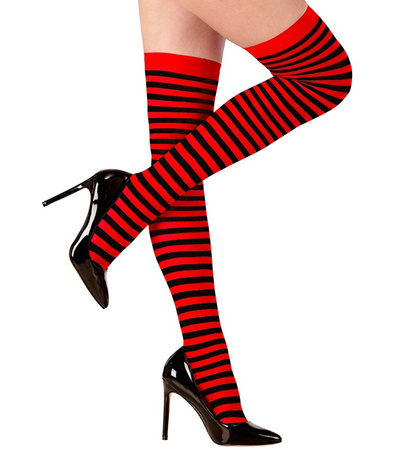 Pończochy w Czerwono-Czarne Paski, Akcesoria