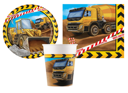 ZESTAW BUDOWA TALERZYKI+KUBECZKI+SERWETKI