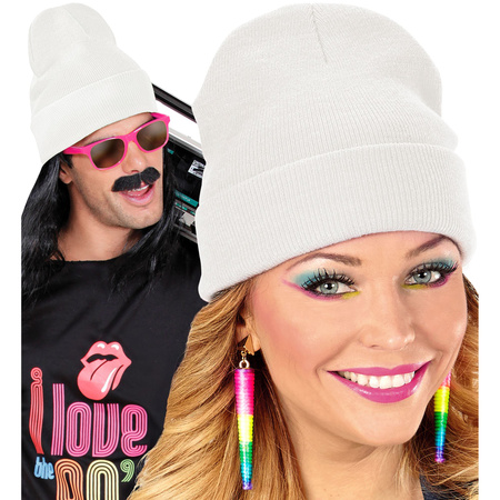 CZAPKA NARCIARZA DISCO BIAŁA