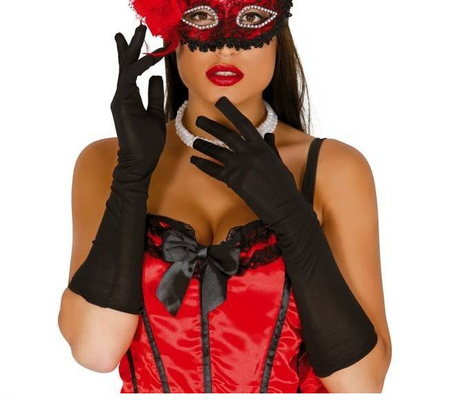 RĘKAWICZKI CZARNE 45 CM