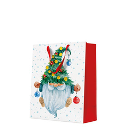 TORBA PREZENTOWA SKRZAT CZERWONA 26 X 33 X 13 CM