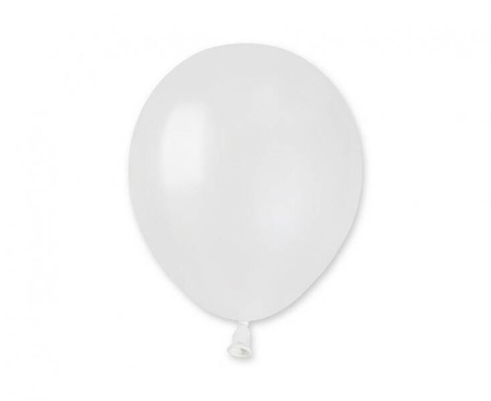 BALONY METAL LATEKSOWE PERŁOWO BIAŁE 12 CM 100 SZT