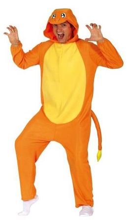 STRÓJ MĘSKI POMARAŃCZOWY SMOK 