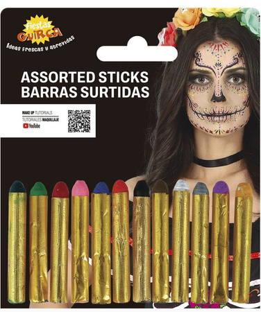 KREDKI DO MALOWANIA TWARZY 12 SZT.