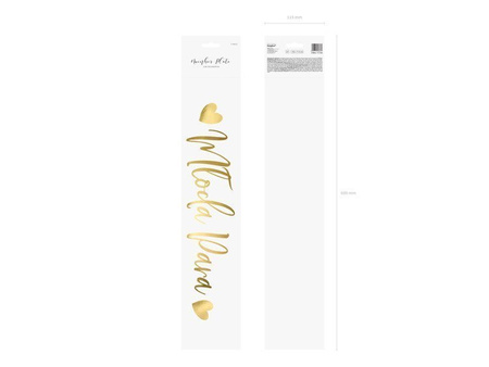 TABLICA REJESTRACYJNA MŁODA PARA, 52x11,5 CM