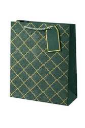 TORBA PREZENTOWA ZIELONA TEKSTURA SKÓRY 32 X 26 X 12 CM