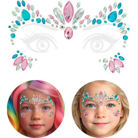 NAKLEJKI SAMOPRZYLEPNE NA TWARZ JEDNOROŻEC 