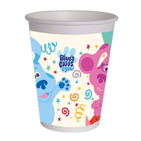  KUBECZKI PAPIEROWE BLUES CLUES 255ML 8 SZT 