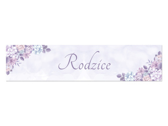 TABLICA REJESTRACYJNA RODZICE LAWENDOWA 2 SZT