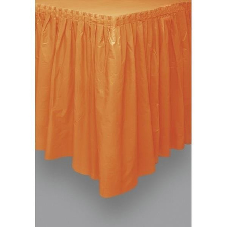 SKIRTING POMARAŃCZOWY FALBANA NA STÓŁ