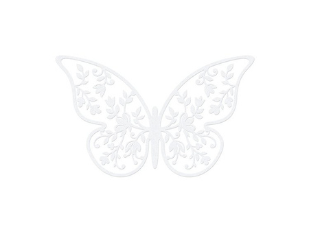 Dekoracje papierowe Motyl, 8 x 5cm (1 karton / 50 op.) (1 op. / 10 szt.)