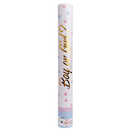 TUBA Z KONFETTI 40 CM BABY SHOWER BOY