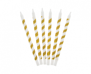 ŚWIECZKI URODZINOWE TWISTER ZŁOTE