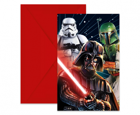 ZAPROSZENIA STAR WARS GALAXY 6 SZT.