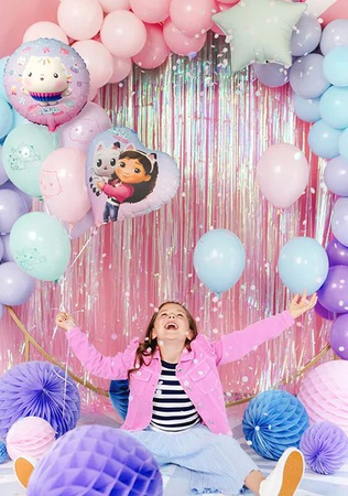 BALON FOLIOWY SERCE KOCI DOMEK GABI 45 CM