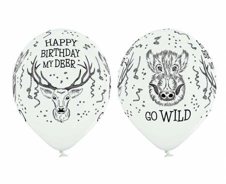 BALONY WILD BIRTHDAY 6 SZT