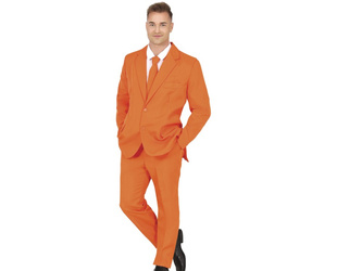STRÓJ GARNITUR MĘSKI POMARAŃCZOWY