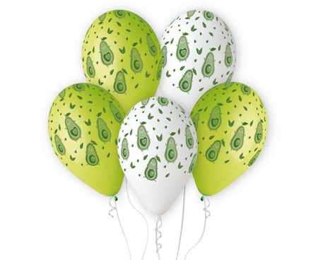BALONY LATEKSOWE AWOKADO OWOC 33 CM