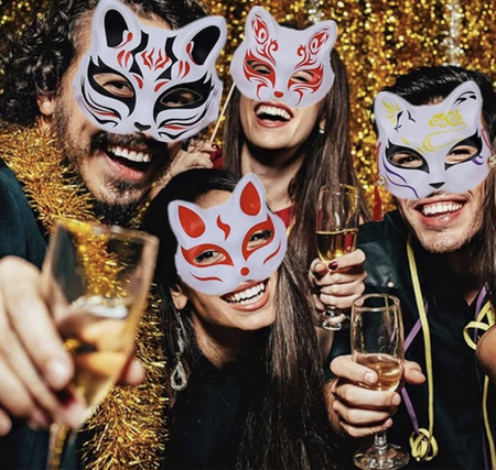 ZESTAW MASKA KOTA DO MALOWANIA 6SZT