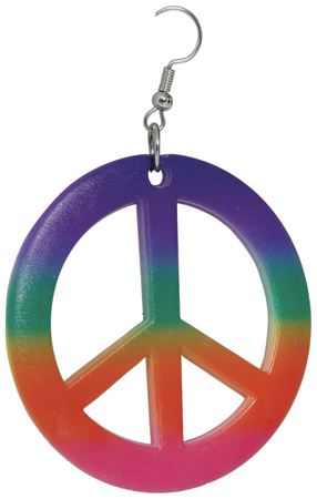 KOLCZYKI PACYFKI HIPISKI KOLOROWE